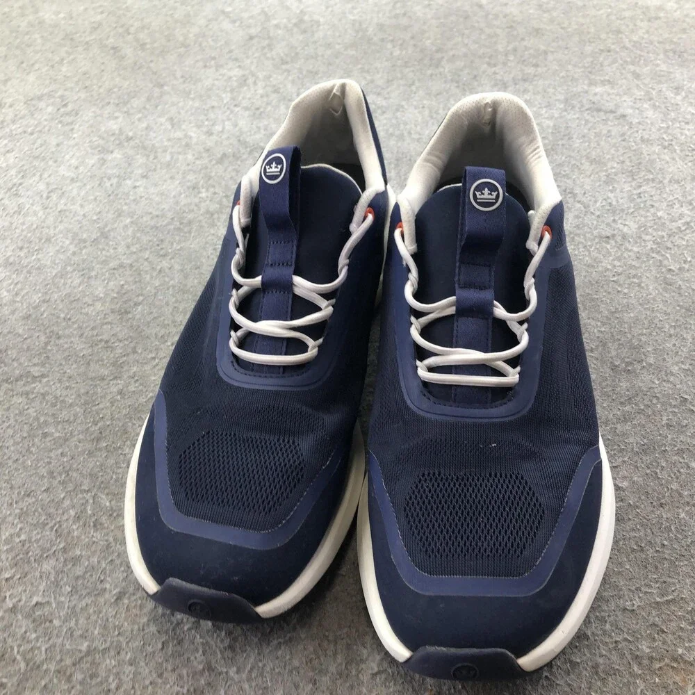 Peter Millar Shoes Mens Size 10.5 Blue Fabric Walking Low Top Sneakers MA23EFS0